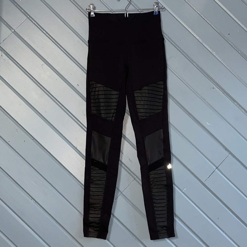 Alo Yoga 7/8 Moto high waist black leggings